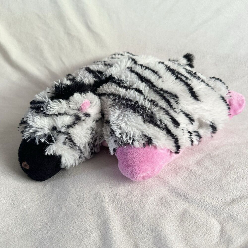Pillow Pets Pee Wee Zippity Zebra 12” Stuffed Animal Plush